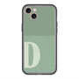 スリムプロテクションプレミアムケース with MagSafe［ オリジナル - initial two tone - D green ］