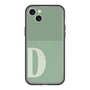 スリムプロテクションプレミアムケース with MagSafe［ オリジナル - initial two tone - D green ］