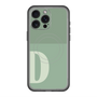 スリムプロテクションプレミアムケース with MagSafe［ オリジナル - initial two tone - D green ］