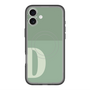 スリムプロテクションプレミアムケース with MagSafe［ オリジナル - initial two tone - D green ］
