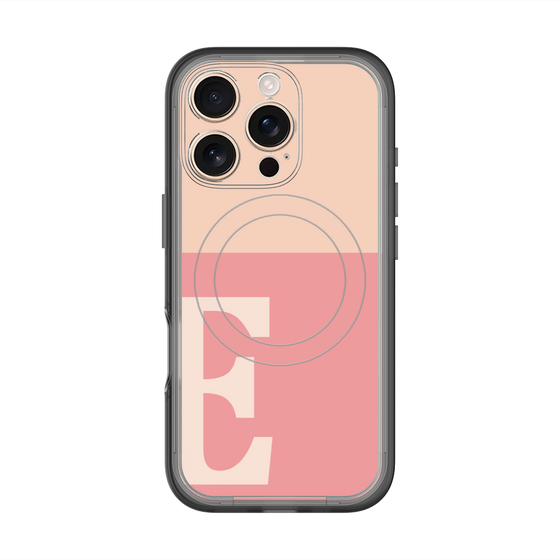 スリムプロテクションプレミアムケース with MagSafe［ オリジナル - initial two tone - E pink ］