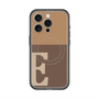 スリムプロテクションプレミアムケース with MagSafe［ オリジナル - initial two tone - E brown ］