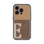 スリムプロテクションプレミアムケース with MagSafe［ オリジナル - initial two tone - E brown ］