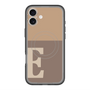 スリムプロテクションプレミアムケース with MagSafe［ オリジナル - initial two tone - E brown ］