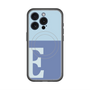 スリムプロテクションプレミアムケース with MagSafe［ オリジナル - initial two tone - E blue ］