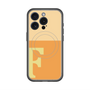 スリムプロテクションプレミアムケース with MagSafe［ オリジナル - initial two tone - F orange ］