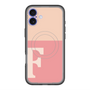 スリムプロテクションプレミアムケース with MagSafe［ オリジナル - initial two tone - F pink ］