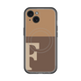 スリムプロテクションプレミアムケース with MagSafe［ オリジナル - initial two tone - F brown ］