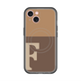 スリムプロテクションプレミアムケース with MagSafe［ オリジナル - initial two tone - F brown ］