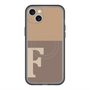 スリムプロテクションプレミアムケース with MagSafe［ オリジナル - initial two tone - F brown ］