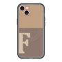 スリムプロテクションプレミアムケース with MagSafe［ オリジナル - initial two tone - F brown ］