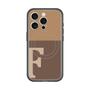 スリムプロテクションプレミアムケース with MagSafe［ オリジナル - initial two tone - F brown ］