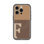 スリムプロテクションプレミアムケース with MagSafe［ オリジナル - initial two tone - F brown ］