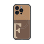 スリムプロテクションプレミアムケース with MagSafe［ オリジナル - initial two tone - F brown ］