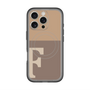 スリムプロテクションプレミアムケース with MagSafe［ オリジナル - initial two tone - F brown ］