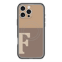 スリムプロテクションプレミアムケース with MagSafe［ オリジナル - initial two tone - F brown ］