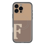 スリムプロテクションプレミアムケース with MagSafe［ オリジナル - initial two tone - F brown ］