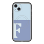 スリムプロテクションプレミアムケース with MagSafe［ オリジナル - initial two tone - F blue ］