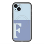 スリムプロテクションプレミアムケース with MagSafe［ オリジナル - initial two tone - F blue ］