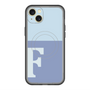 スリムプロテクションプレミアムケース with MagSafe［ オリジナル - initial two tone - F blue ］