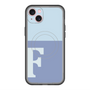 スリムプロテクションプレミアムケース with MagSafe［ オリジナル - initial two tone - F blue ］