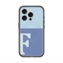 スリムプロテクションプレミアムケース with MagSafe［ オリジナル - initial two tone - F blue ］
