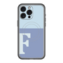 スリムプロテクションプレミアムケース with MagSafe［ オリジナル - initial two tone - F blue ］