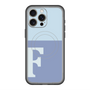 スリムプロテクションプレミアムケース with MagSafe［ オリジナル - initial two tone - F blue ］