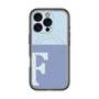 スリムプロテクションプレミアムケース with MagSafe［ オリジナル - initial two tone - F blue ］