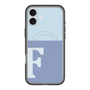 スリムプロテクションプレミアムケース with MagSafe［ オリジナル - initial two tone - F blue ］
