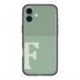 スリムプロテクションプレミアムケース with MagSafe［ オリジナル - initial two tone - F green ］