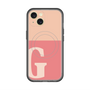 スリムプロテクションプレミアムケース with MagSafe［ オリジナル - initial two tone - G pink ］