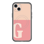 スリムプロテクションプレミアムケース with MagSafe［ オリジナル - initial two tone - G pink ］