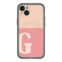 スリムプロテクションプレミアムケース with MagSafe［ オリジナル - initial two tone - G pink ］