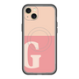 スリムプロテクションプレミアムケース with MagSafe［ オリジナル - initial two tone - G pink ］