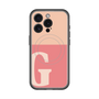 スリムプロテクションプレミアムケース with MagSafe［ オリジナル - initial two tone - G pink ］