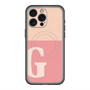 スリムプロテクションプレミアムケース with MagSafe［ オリジナル - initial two tone - G pink ］