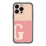 スリムプロテクションプレミアムケース with MagSafe［ オリジナル - initial two tone - G pink ］