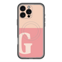 スリムプロテクションプレミアムケース with MagSafe［ オリジナル - initial two tone - G pink ］