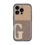 スリムプロテクションプレミアムケース with MagSafe［ オリジナル - initial two tone - G brown ］