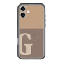 スリムプロテクションプレミアムケース with MagSafe［ オリジナル - initial two tone - G brown ］