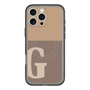 スリムプロテクションプレミアムケース with MagSafe［ オリジナル - initial two tone - G brown ］