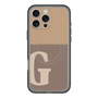 スリムプロテクションプレミアムケース with MagSafe［ オリジナル - initial two tone - G brown ］