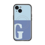 スリムプロテクションプレミアムケース with MagSafe［ オリジナル - initial two tone - G blue ］