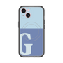 スリムプロテクションプレミアムケース with MagSafe［ オリジナル - initial two tone - G blue ］