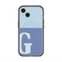 スリムプロテクションプレミアムケース with MagSafe［ オリジナル - initial two tone - G blue ］