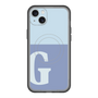 スリムプロテクションプレミアムケース with MagSafe［ オリジナル - initial two tone - G blue ］