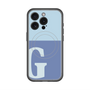 スリムプロテクションプレミアムケース with MagSafe［ オリジナル - initial two tone - G blue ］