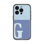 スリムプロテクションプレミアムケース with MagSafe［ オリジナル - initial two tone - G blue ］