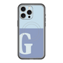 スリムプロテクションプレミアムケース with MagSafe［ オリジナル - initial two tone - G blue ］